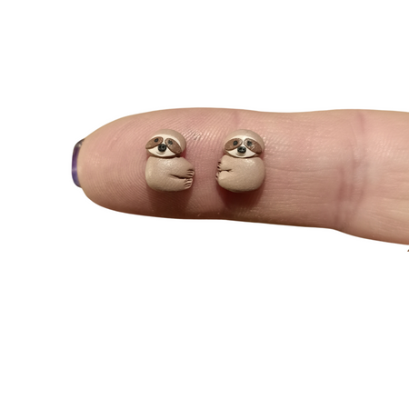 Sloth stud earrings