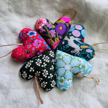 Hearts - mixed bundle with wool filling