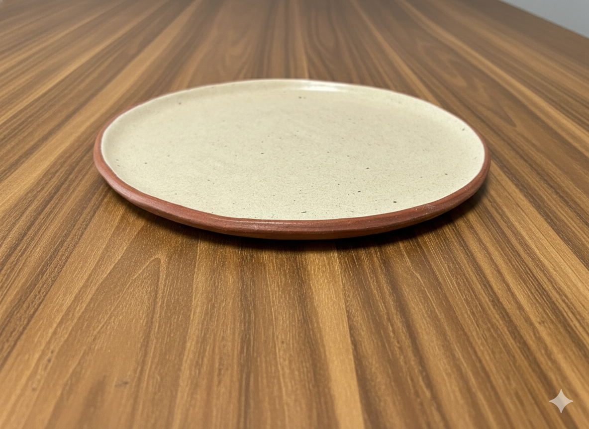 Handmade pottery platter