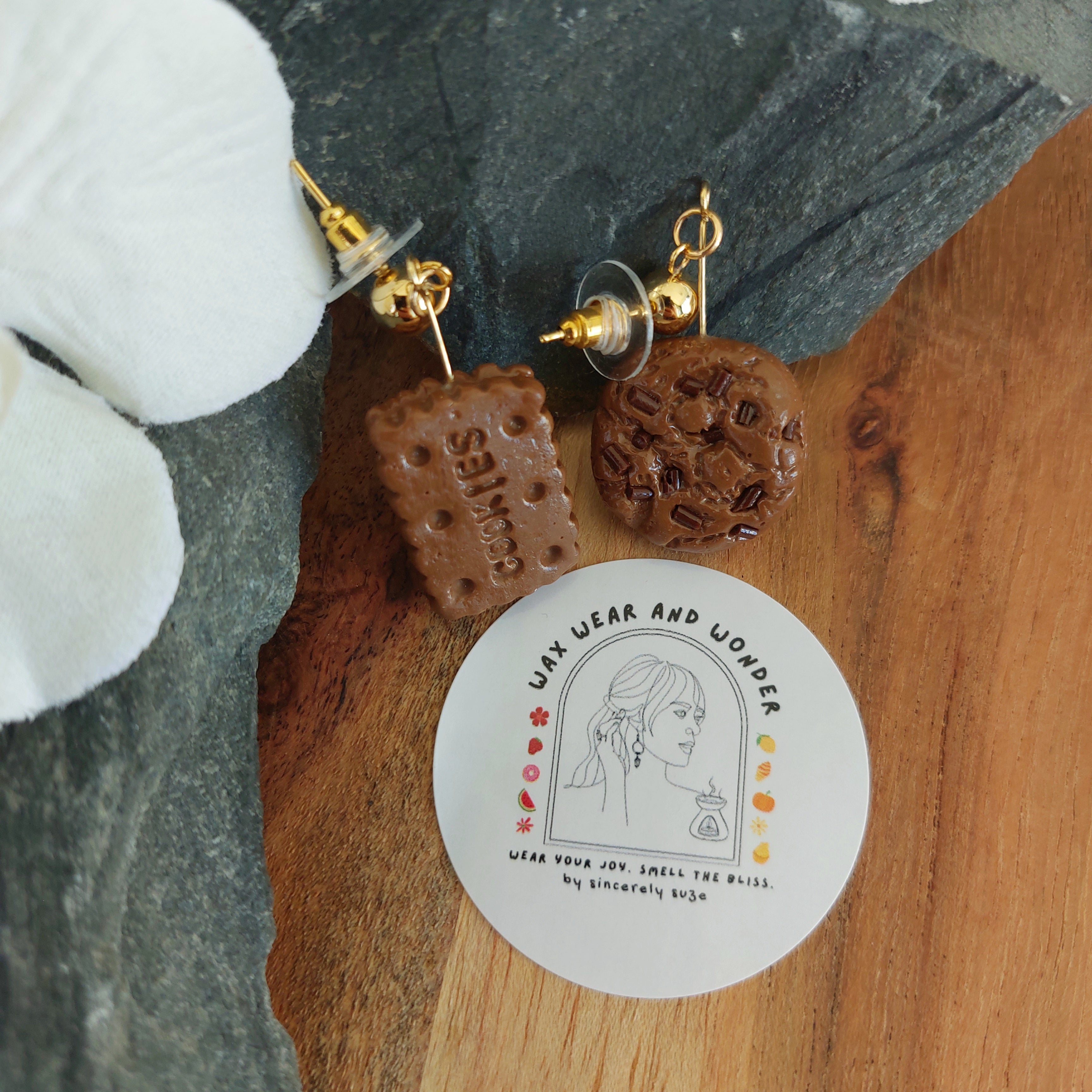 Cookie Earrings | Food Inspired Statement Earrings