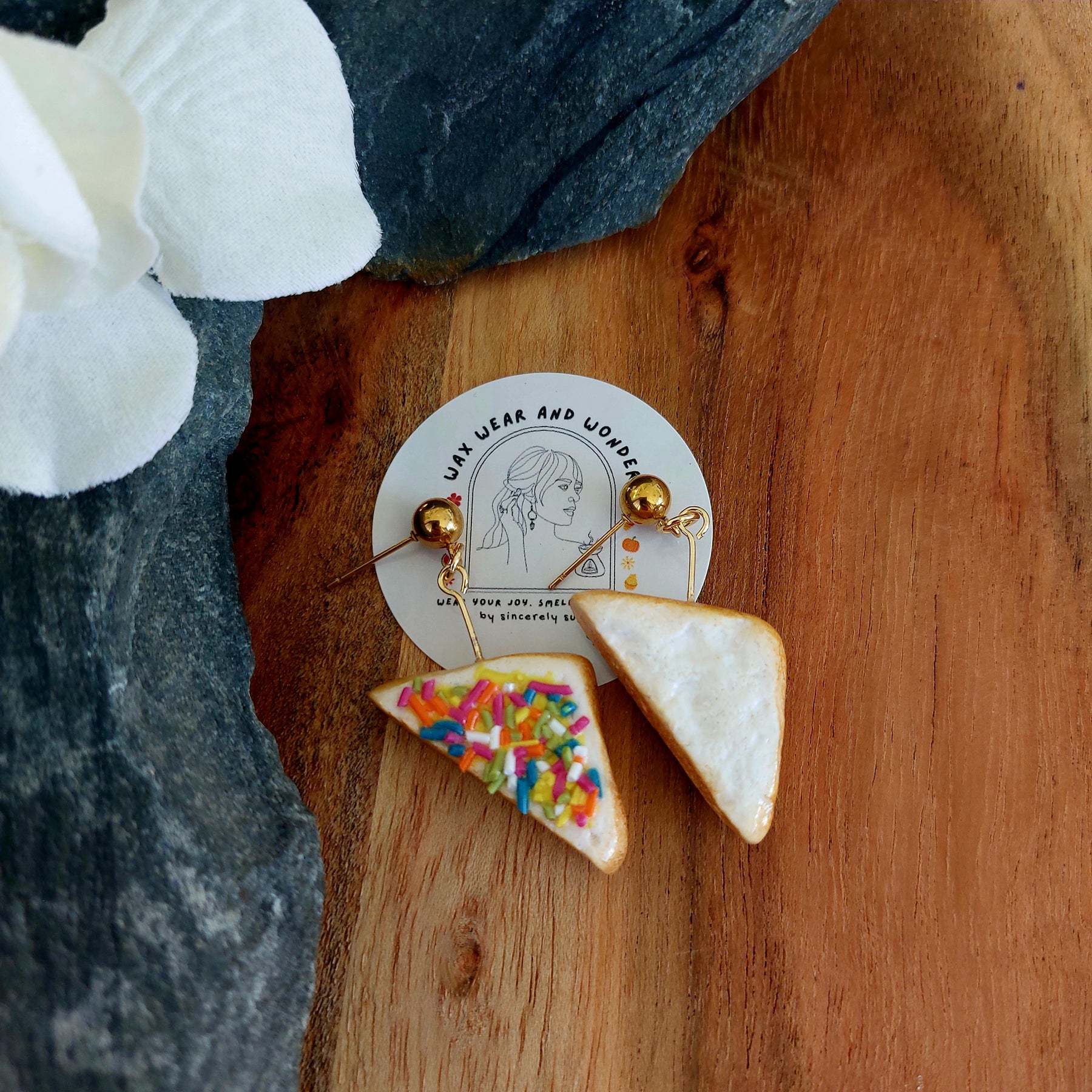 Fairy Bread Earrings | Food Inspired Statement Earrings