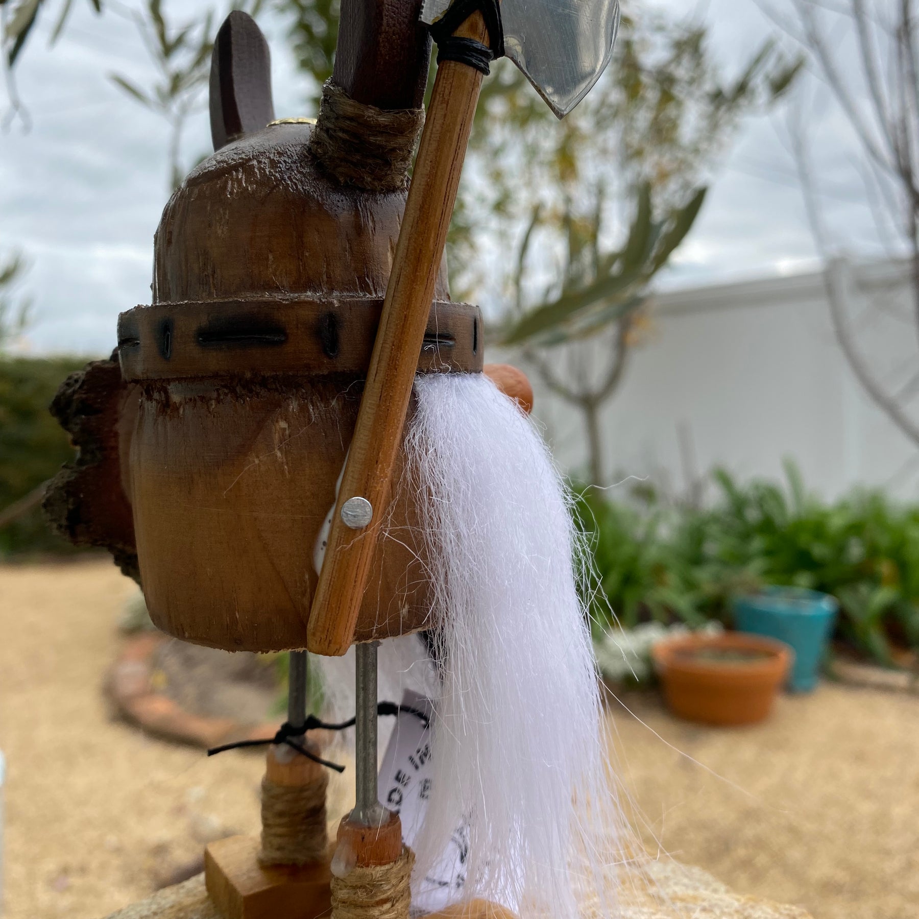 White and Black Beard Viking
