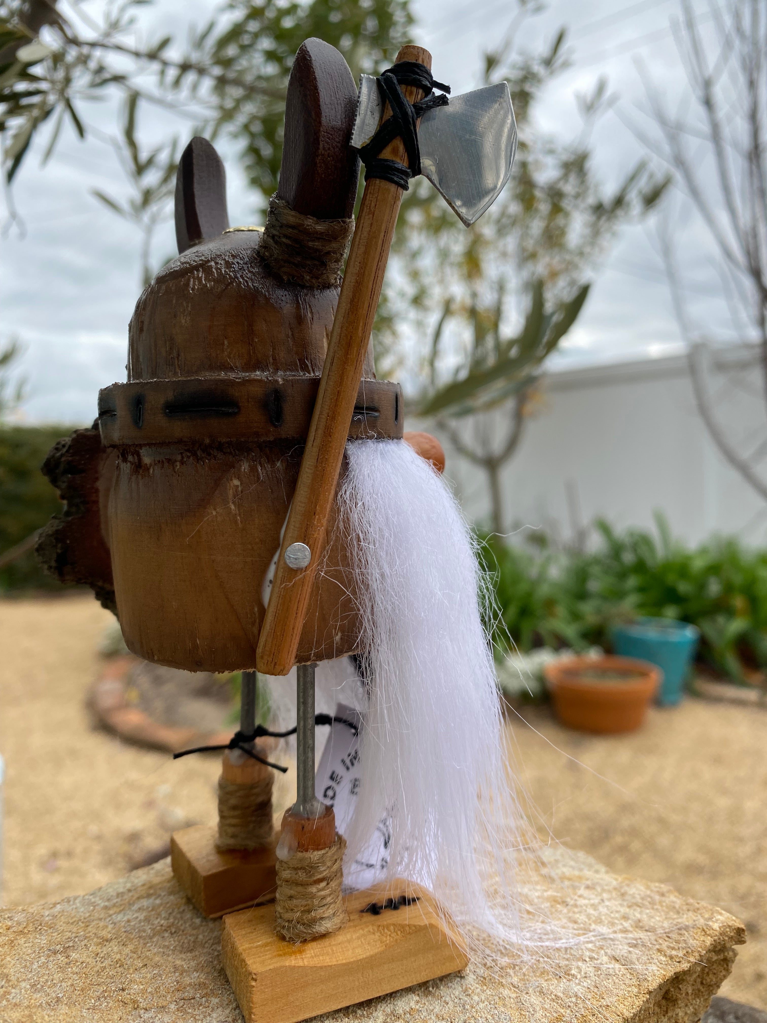 White and Black Beard Viking