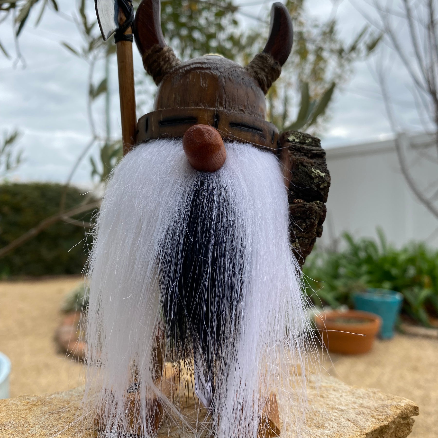 White and Black Beard Viking