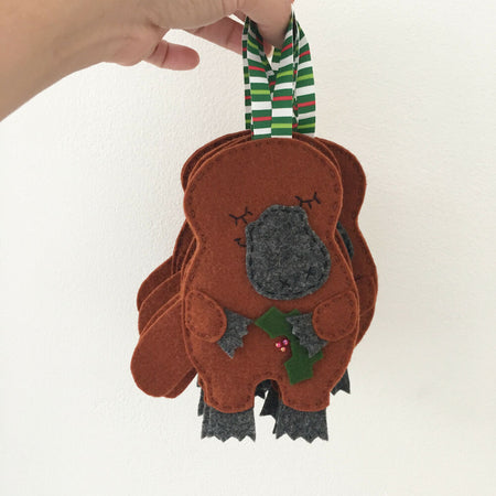 Platypus Christmas decoration