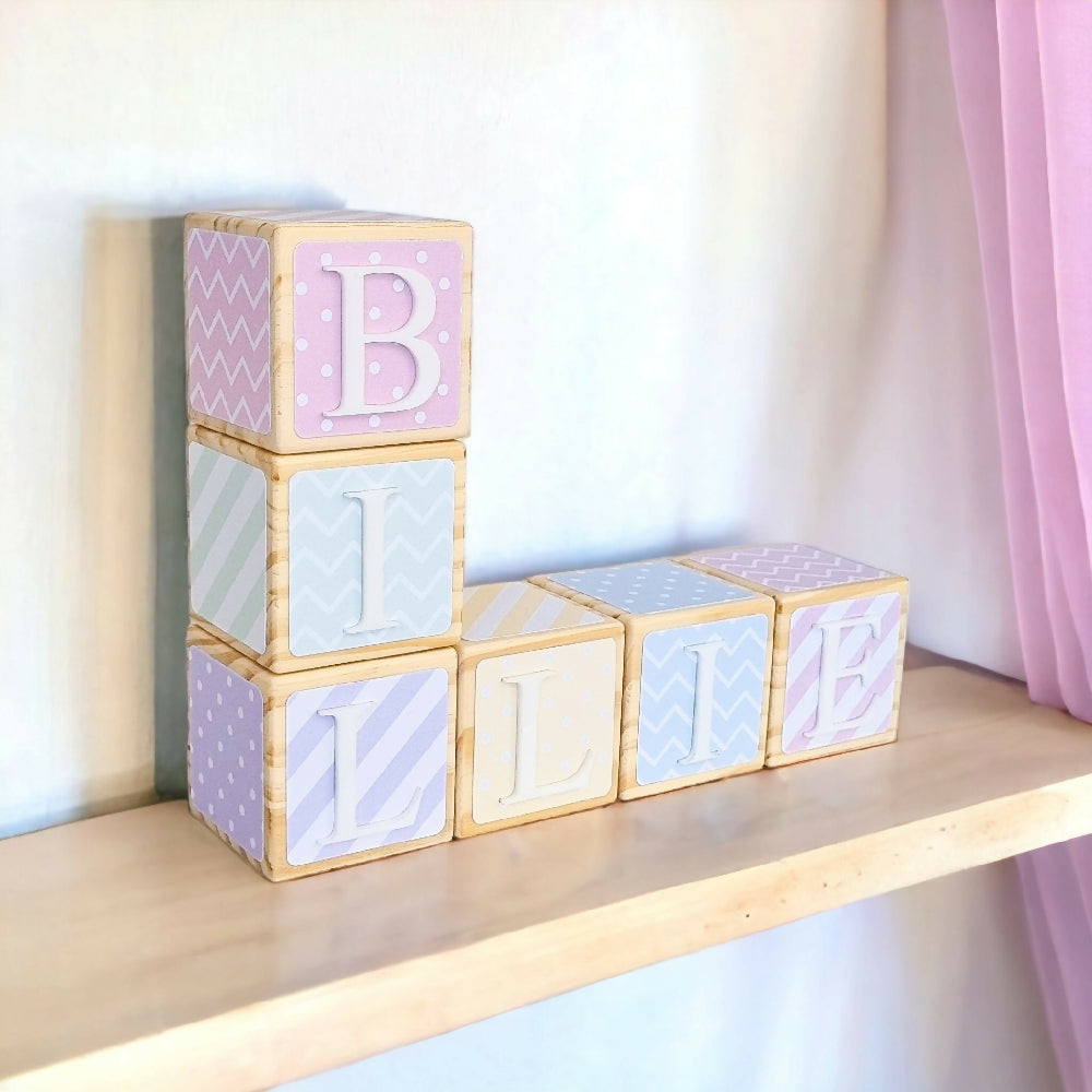 Name Blocks - Pretty Pastels (price per block)