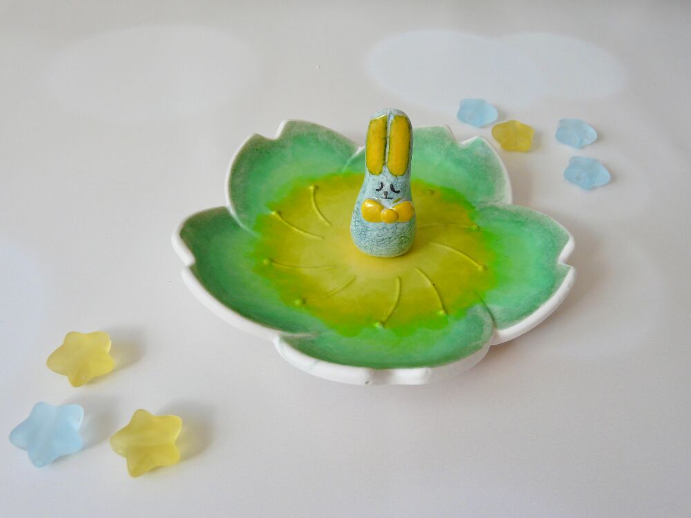 Colourful Bunny Trinket Dish