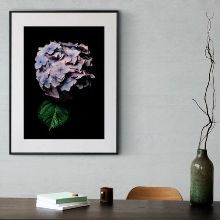 Hydrangea Floral Still Life – Among Purple Hydrangeas