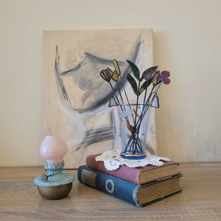 Charming Bouquet, stained glass flowers