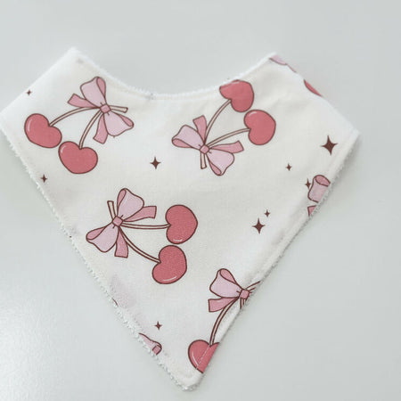 Cherries bandana bib
