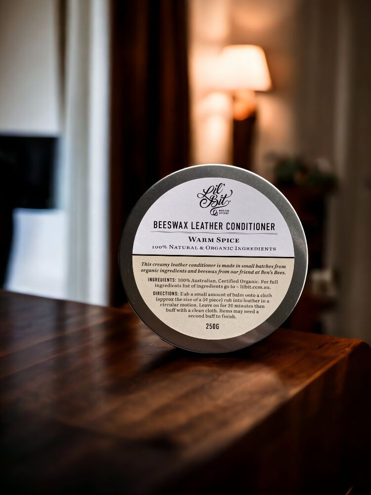 Warm Spice Beeswax Leather/Wood Conditioner 250g