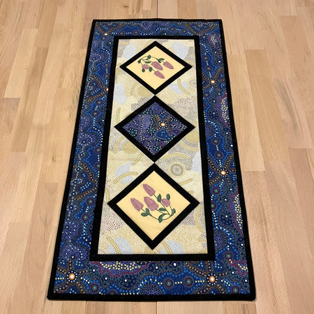 handmade Australian native quilted - mulla mulla