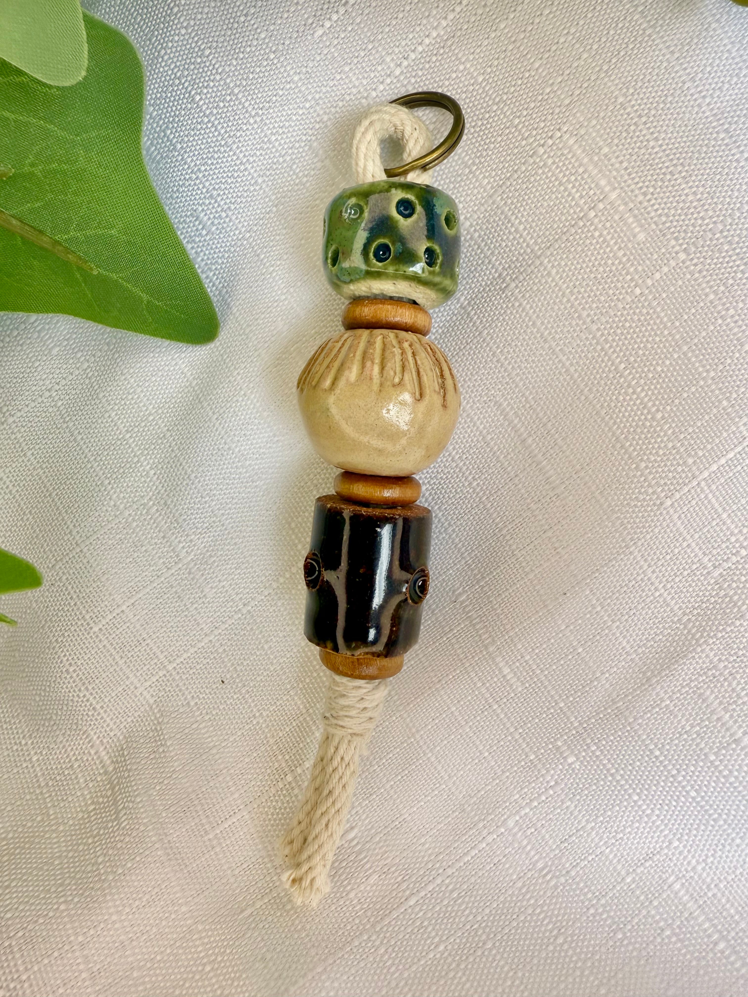 Clay Bead Keyring Decorative piece