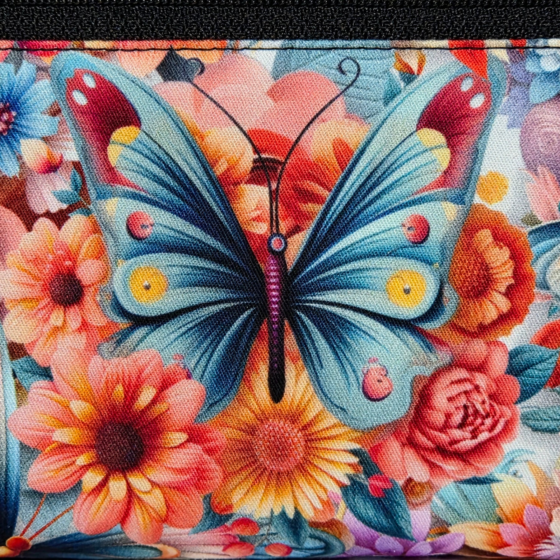 Pencil case in Pretty Butterfly Print fabric