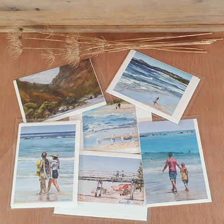 Blank Greeting Cards - Set of 6 - Beachscapes and Rivers