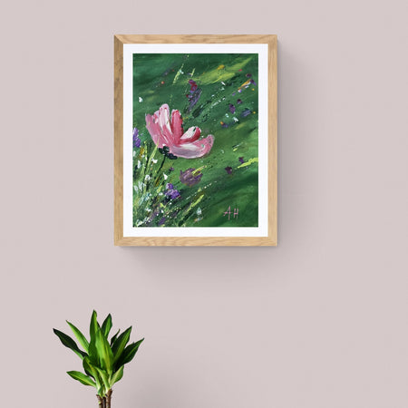 'A Whisper In Green' - Original Artwork on Watercolour Paper 13x18cm