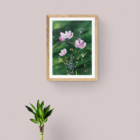 'A Softness In Green' - Original Artwork on Watercolour Paper 13x18cm