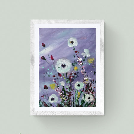 'Whispers On Purple Wind' - Original Artwork on Watercolour Paper 13x18cm