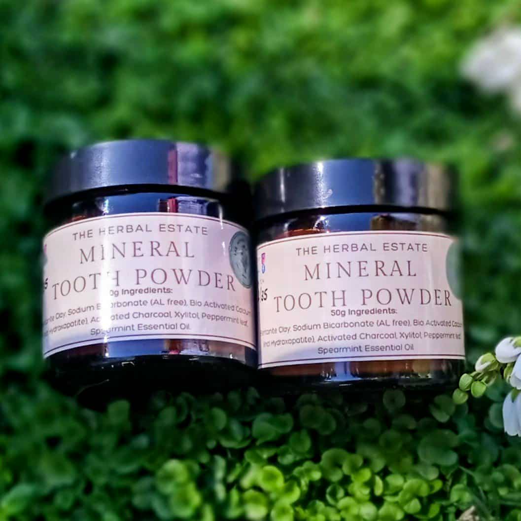 Mineral Tooth Powder. Fluoride free. Formulated with Hydroxyapatite and natural minerals. 50g or 100g.
