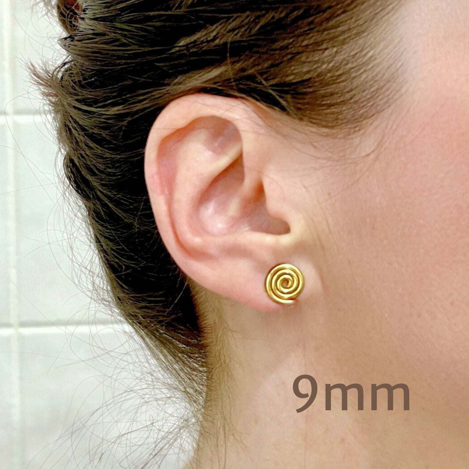 Spiral ear cuff | gold silver copper rose titanium & more | Clip on Compression | 3 sizes