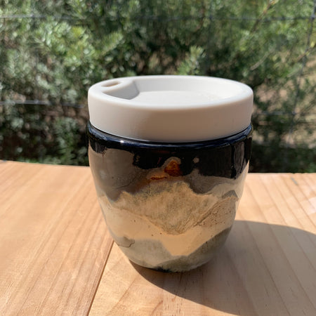 Handmade Ceramic Travel Mug - Misty Mountain