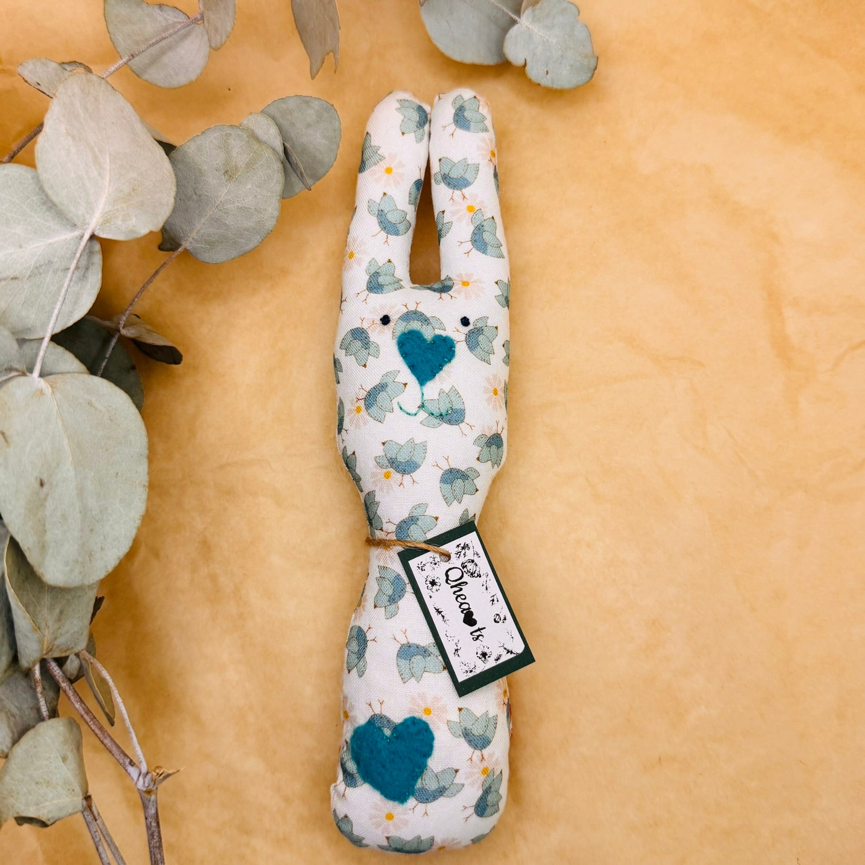 Handmade Bunny Rattle - Lots of options including Liberty