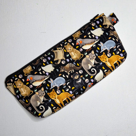 Pencil case in Australian native animal fabric