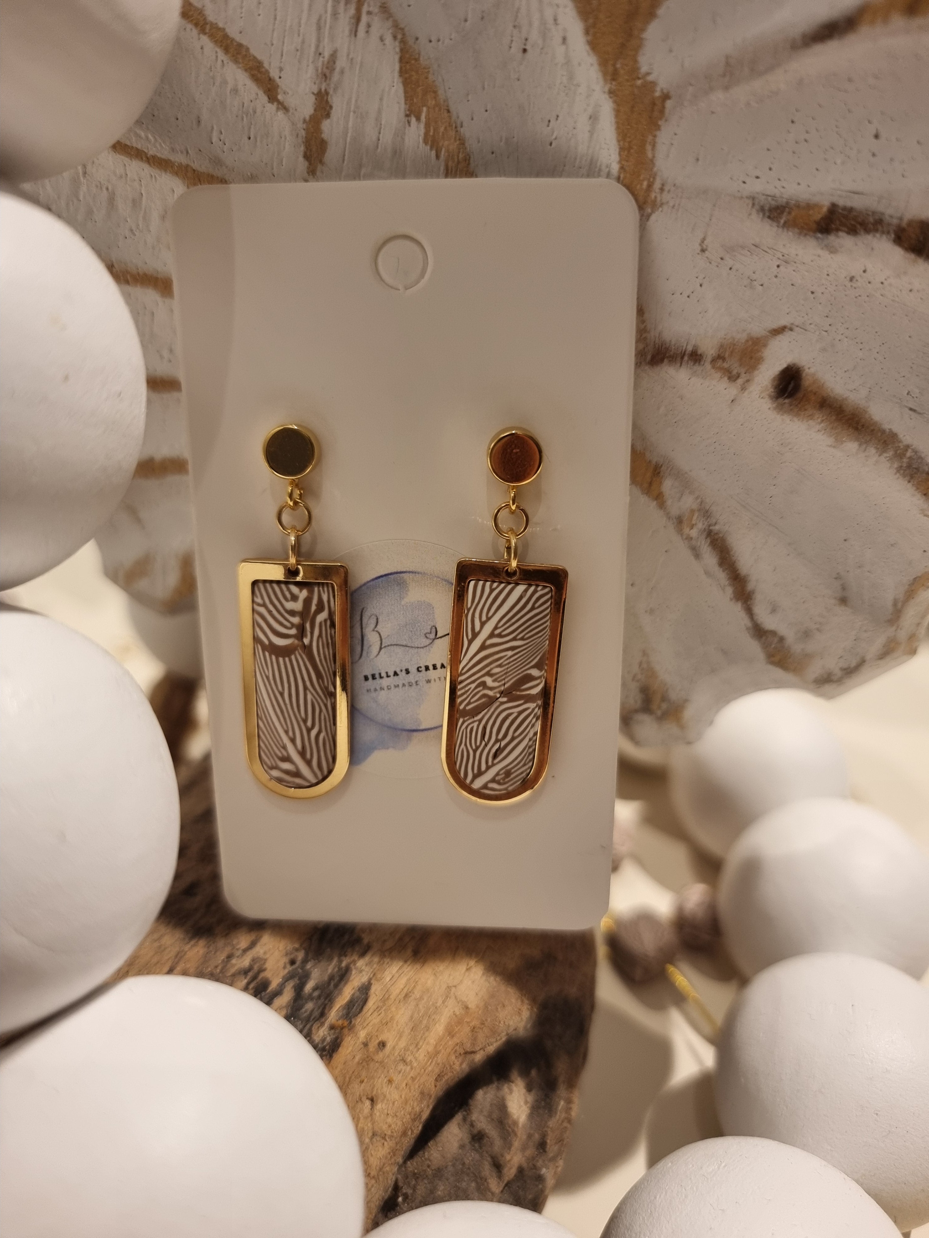Golden Safari Dangles - Medium