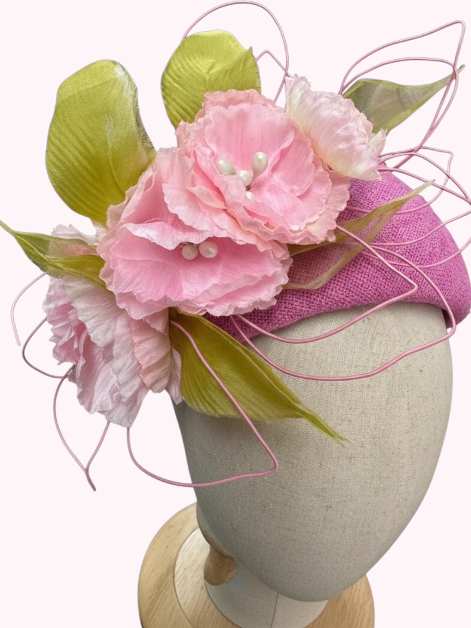 Pink Flower Headband Fascinator