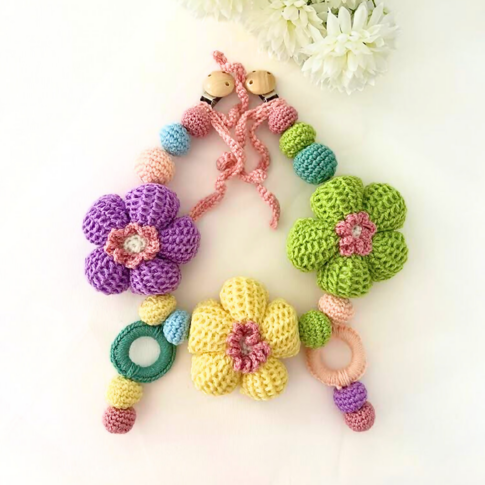 Crochet Pram, Stroller, Crib Daisy Chain,Cot Decor