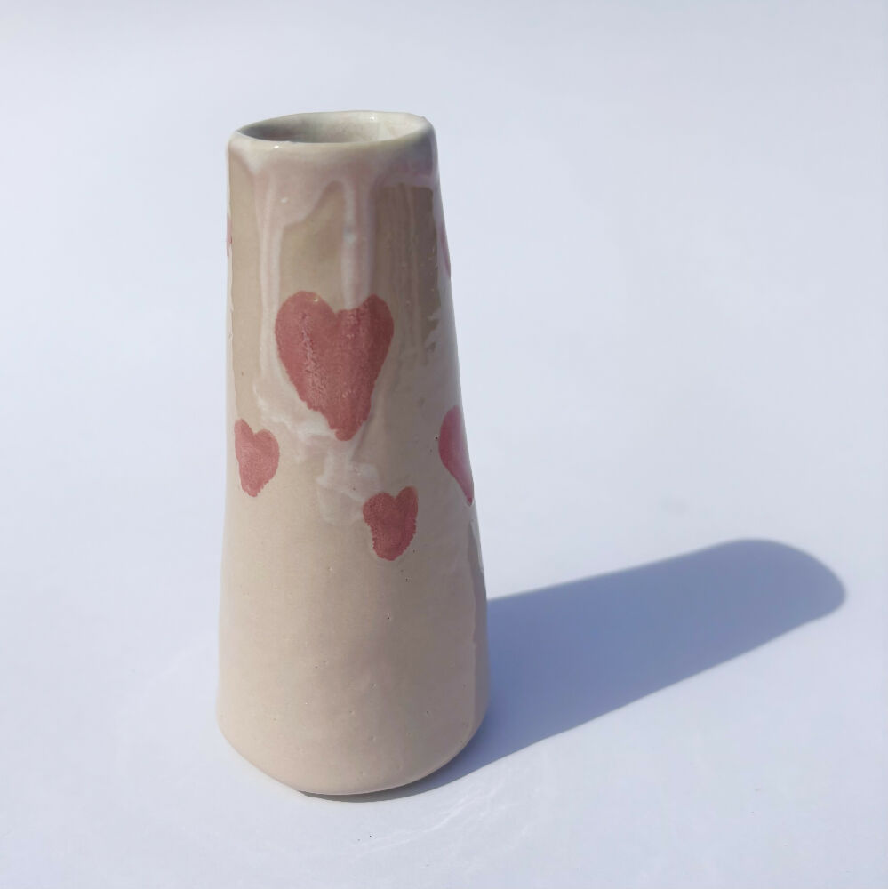Small Bud Vase Hearts 5