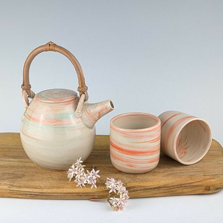 Marbled tea set