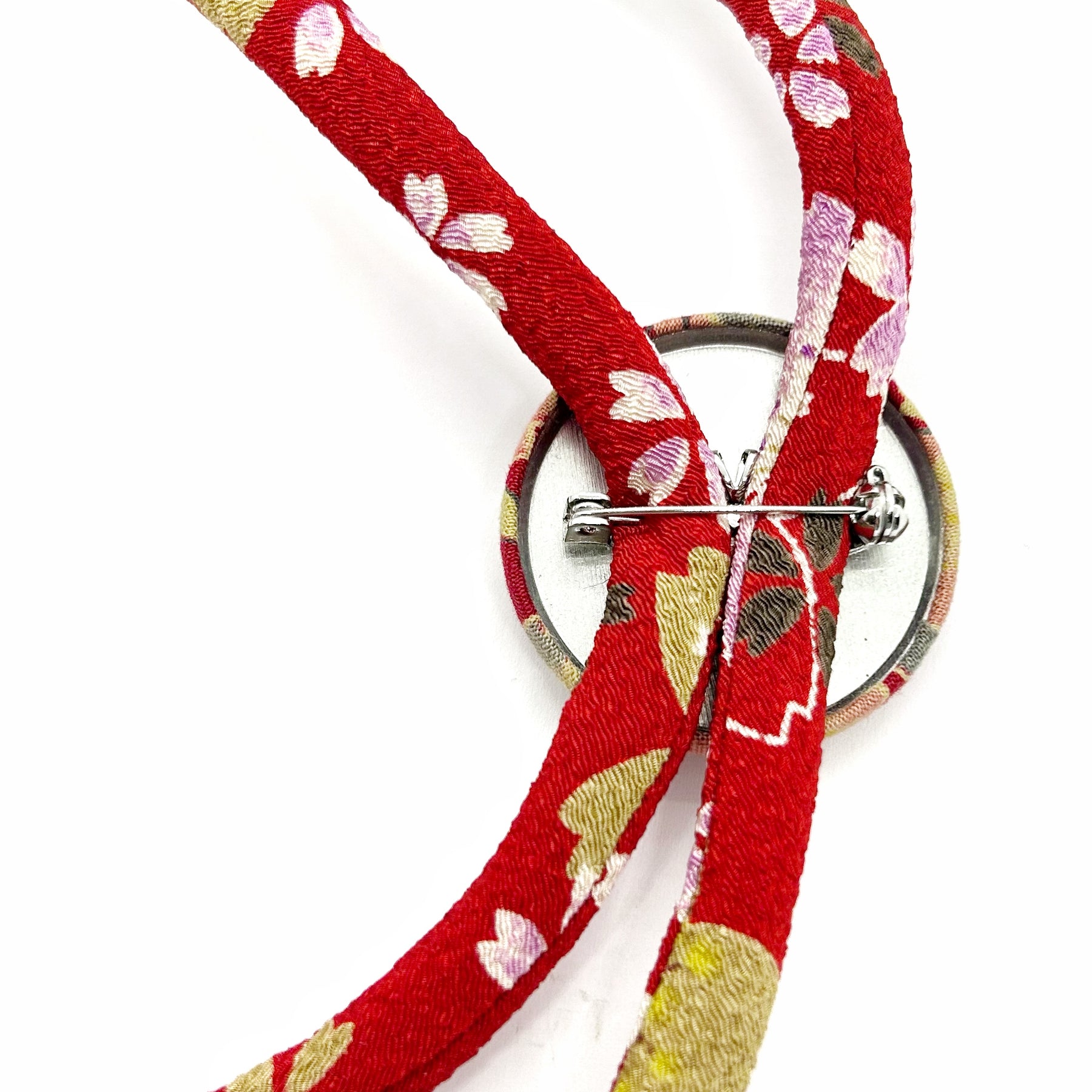 Kimono Cord Necklace - Red