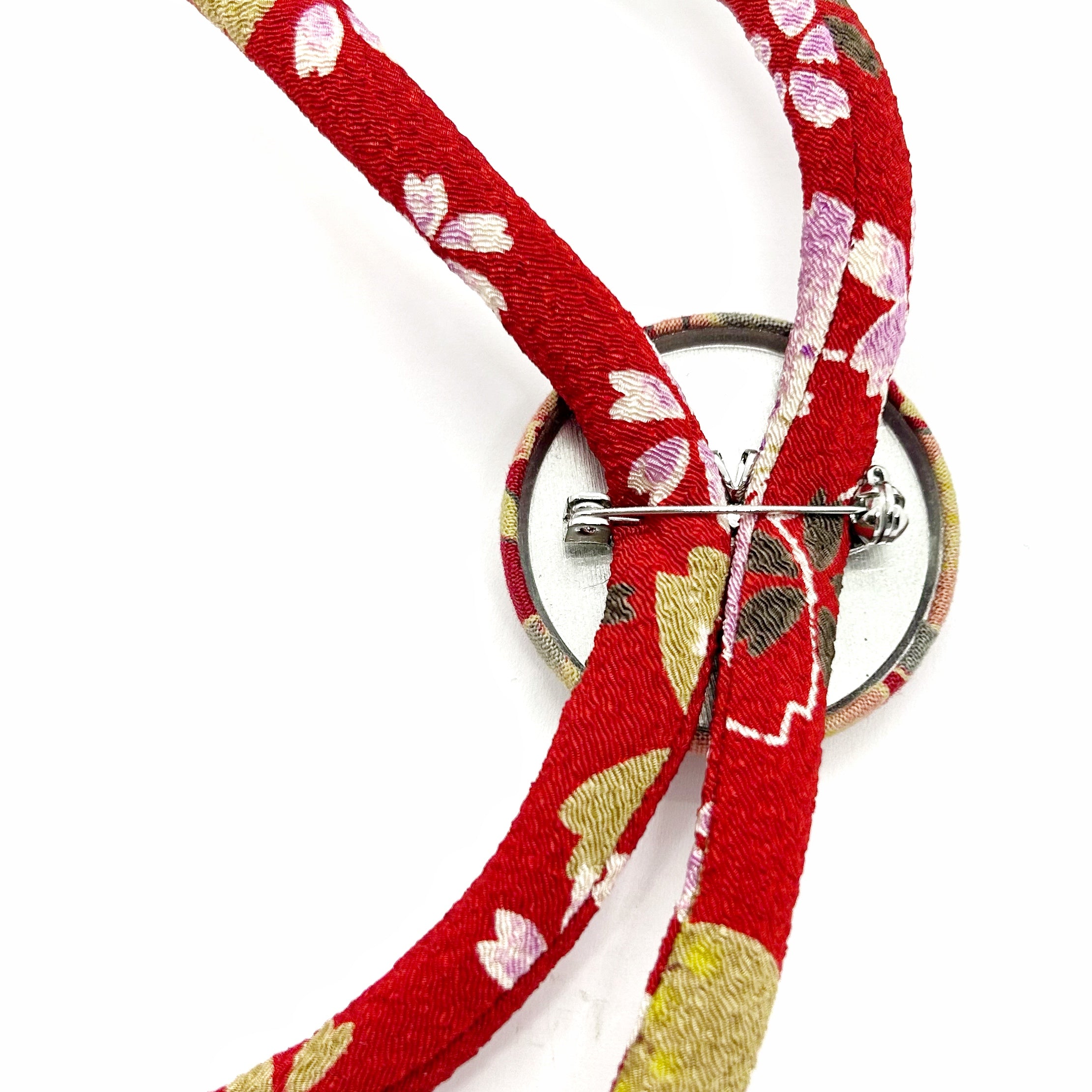 Kimono Cord Necklace - Red