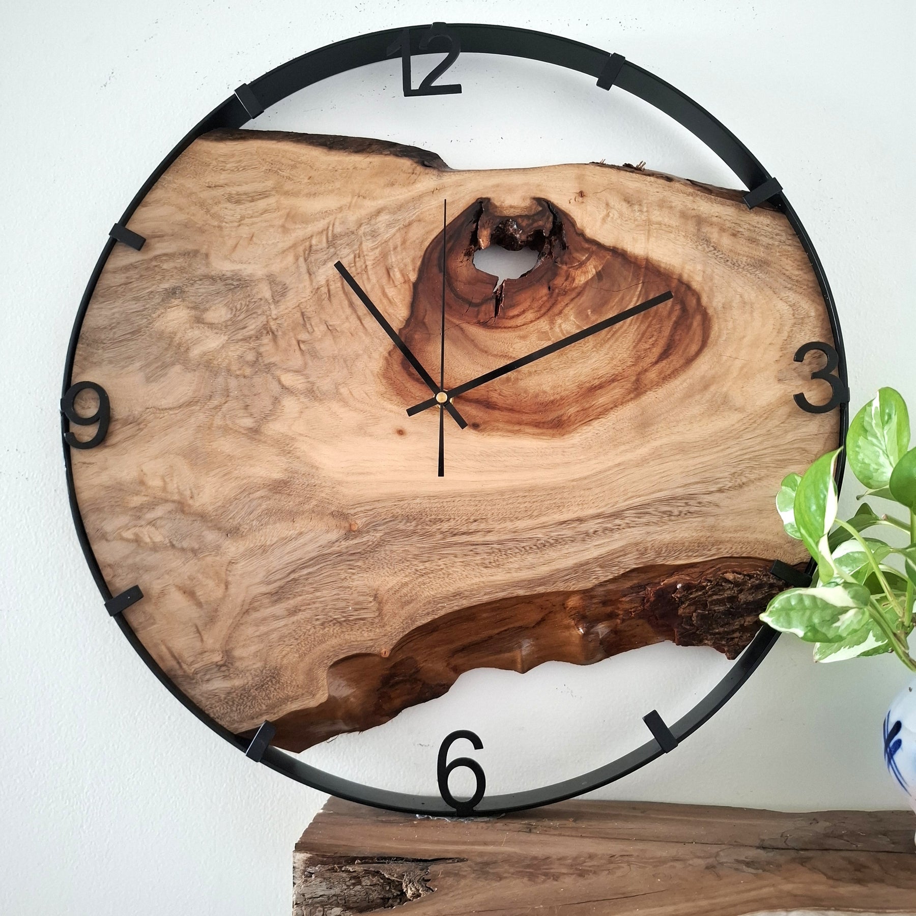 Large Wooden Wall Clock, Australian Made Gift for 5th Wedding Anniversary