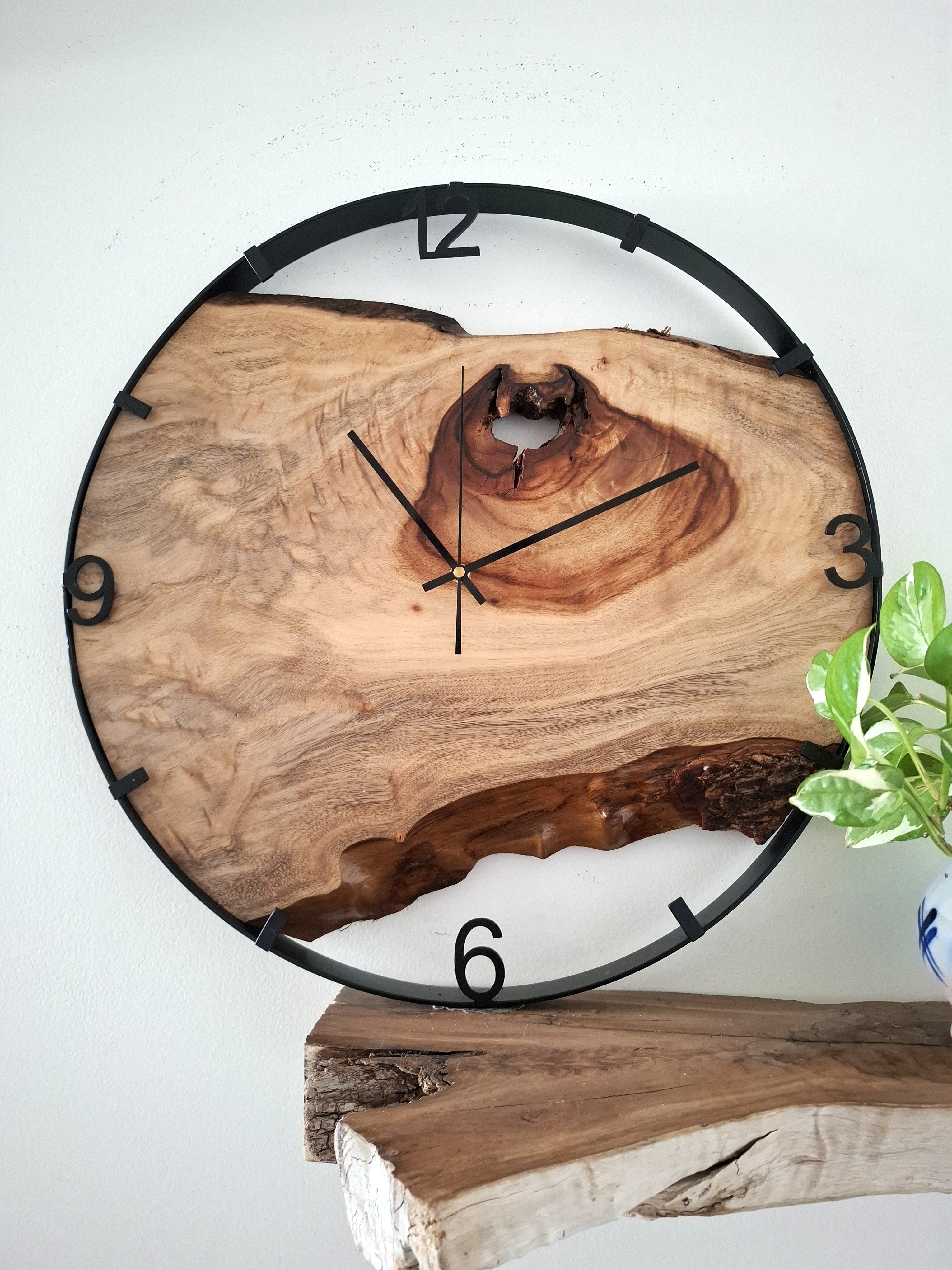 Large Wooden Wall Clock, Australian Made Gift for 5th Wedding Anniversary