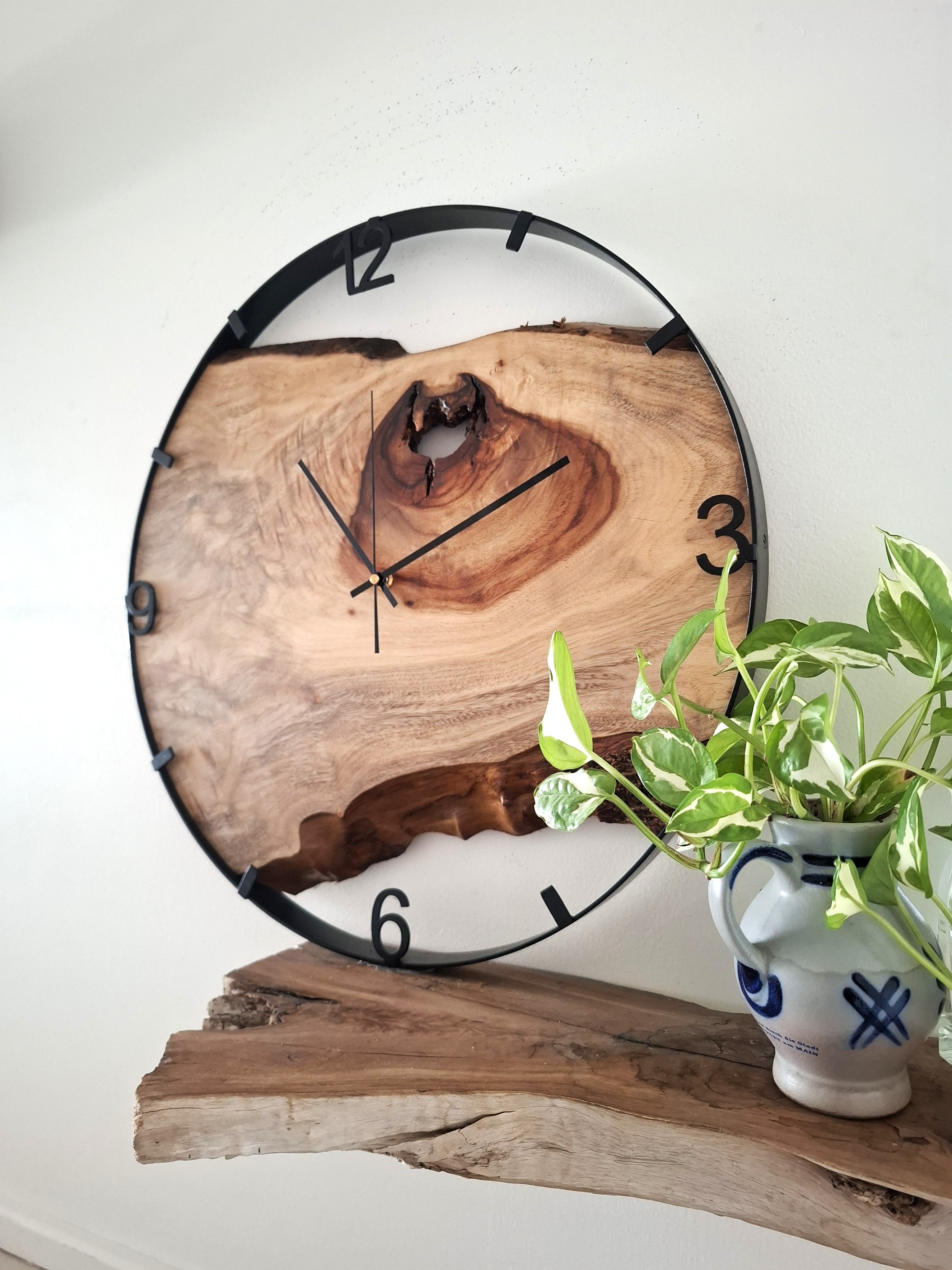 Large Wooden Wall Clock, Australian Made Gift for 5th Wedding Anniversary