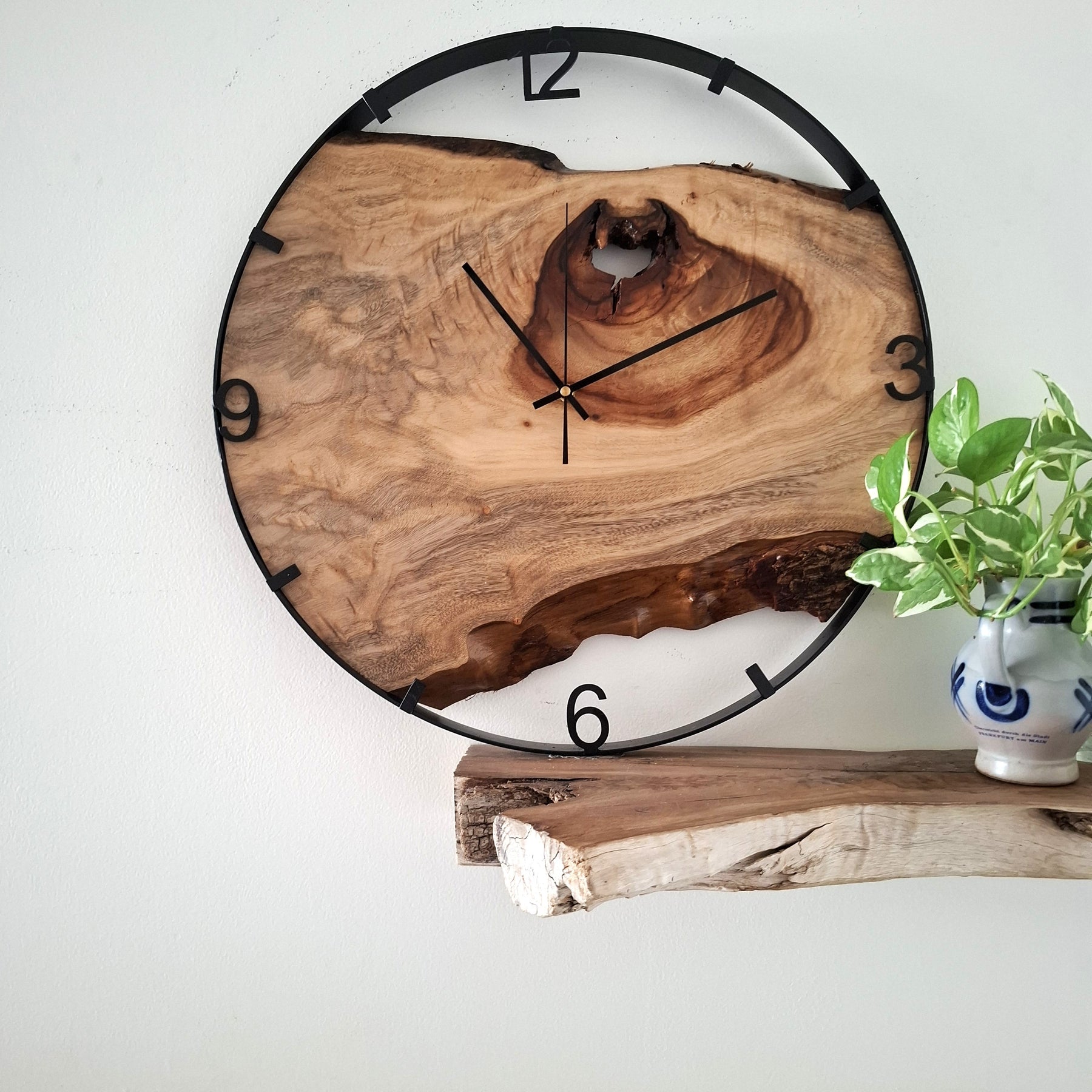 Large Wooden Wall Clock, Australian Made Gift for 5th Wedding Anniversary
