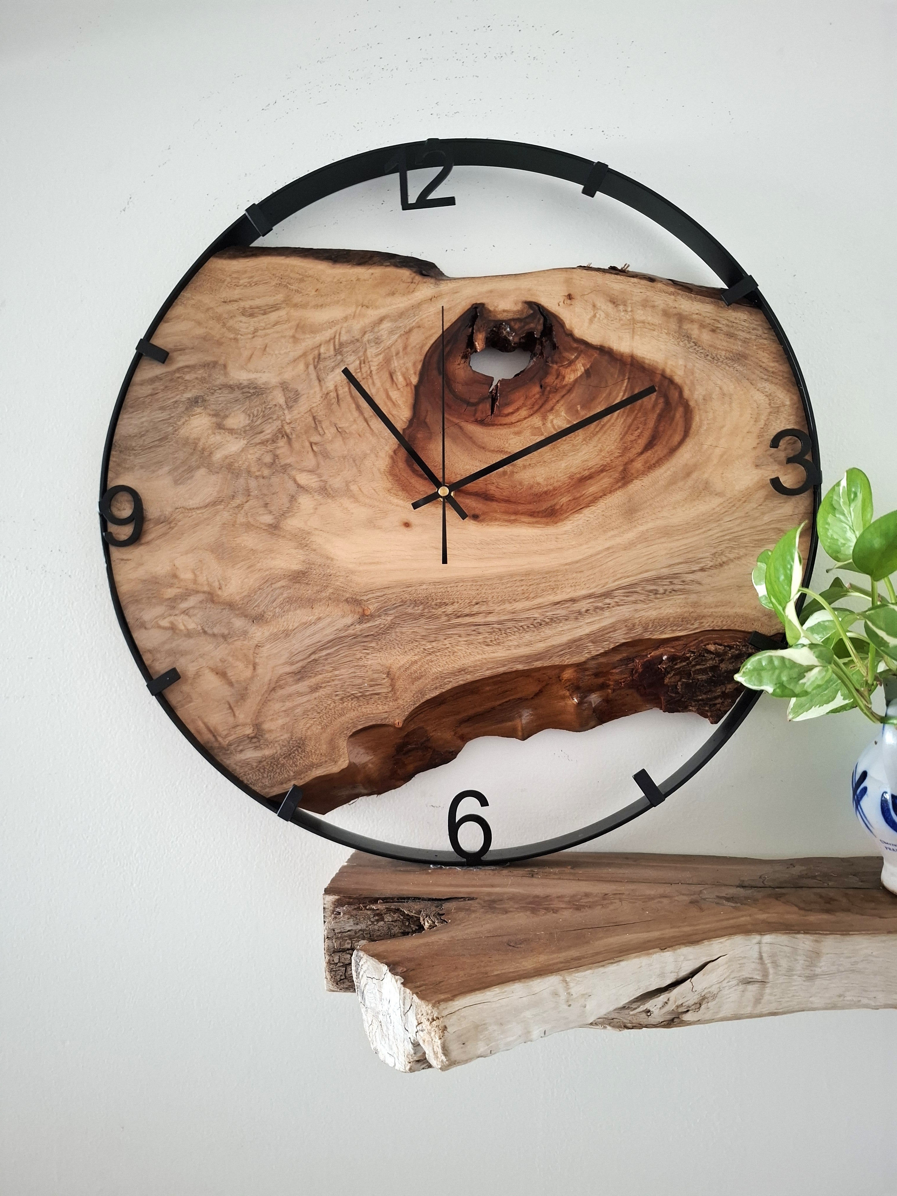Large Wooden Wall Clock, Australian Made Gift for 5th Wedding Anniversary