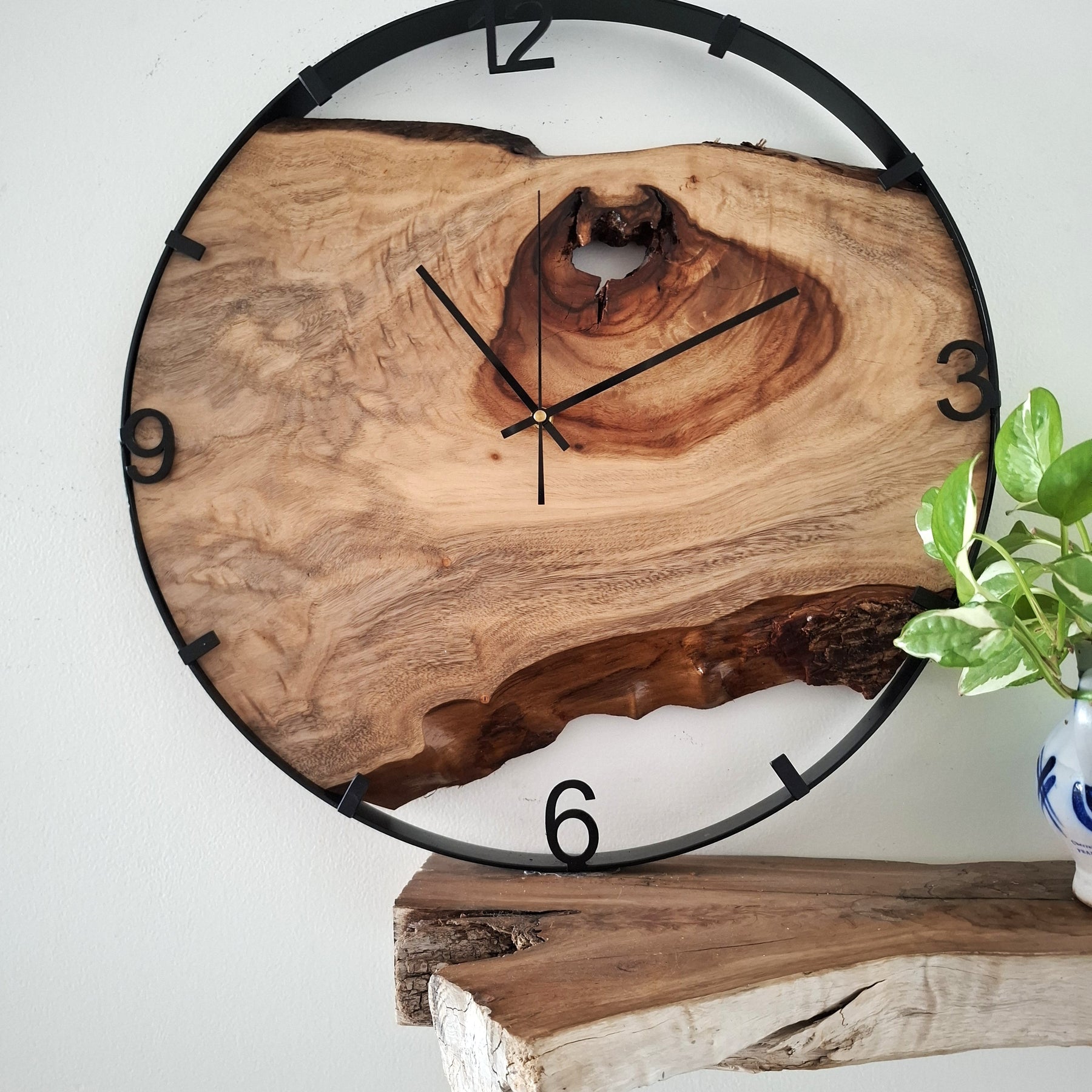Large Wooden Wall Clock, Australian Made Gift for 5th Wedding Anniversary