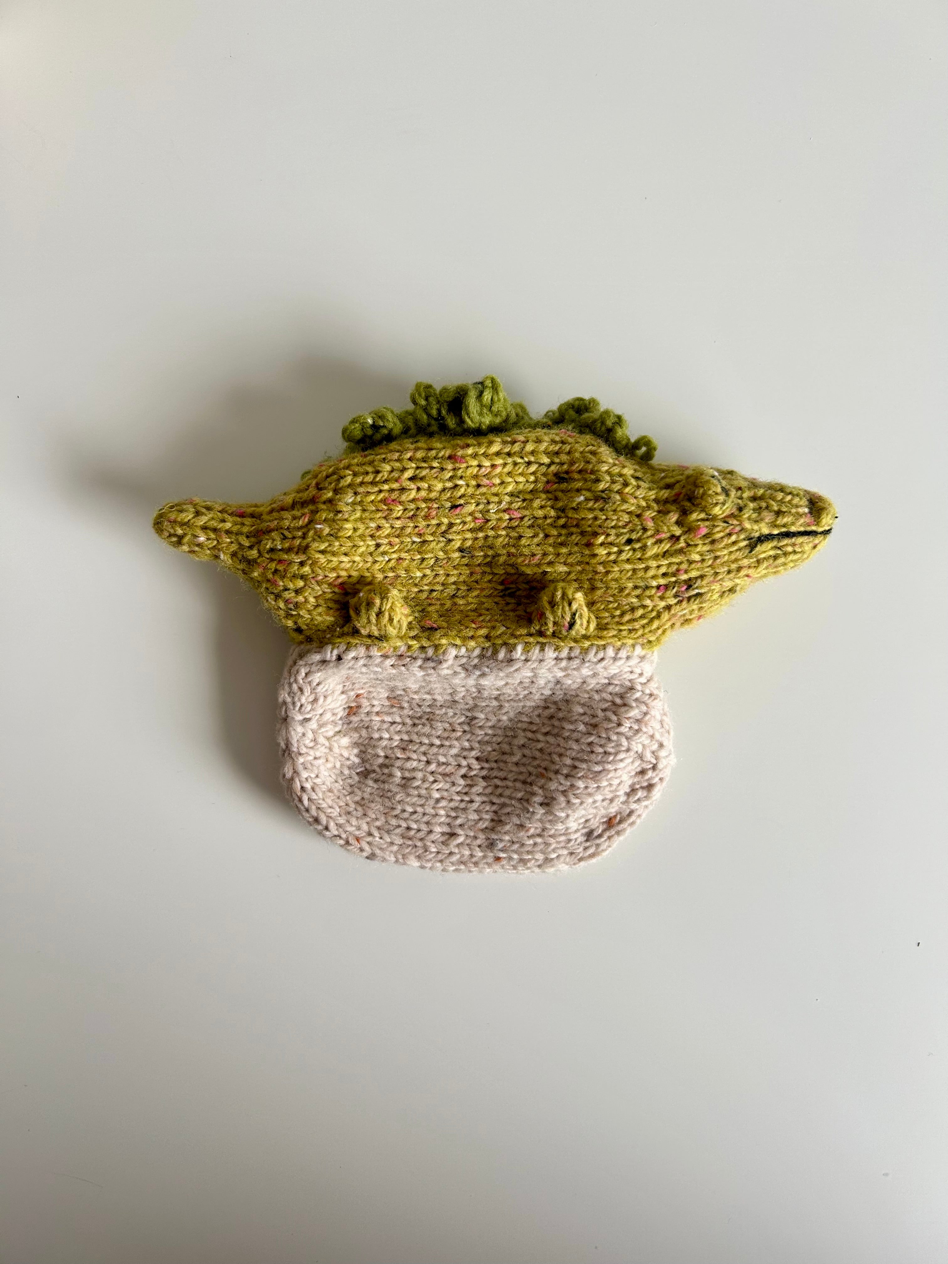 Hatching Crocodile Surprise Toy | Hand Knitted | Merino Wool | Ready to Ship