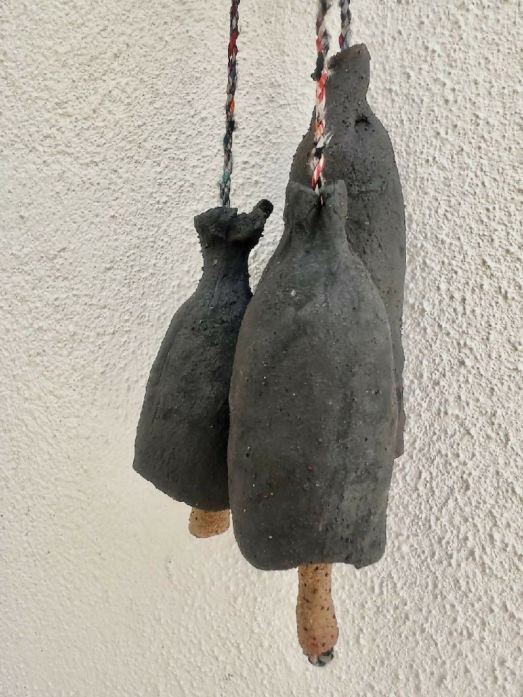 Deep Charcoal Bells (3 pieces)