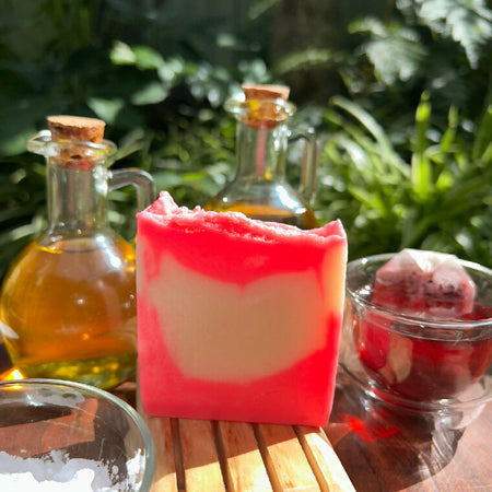 Handmade Fruit Tea Infused Soap | Lychee & Guava | Natural Gentle Ingredients