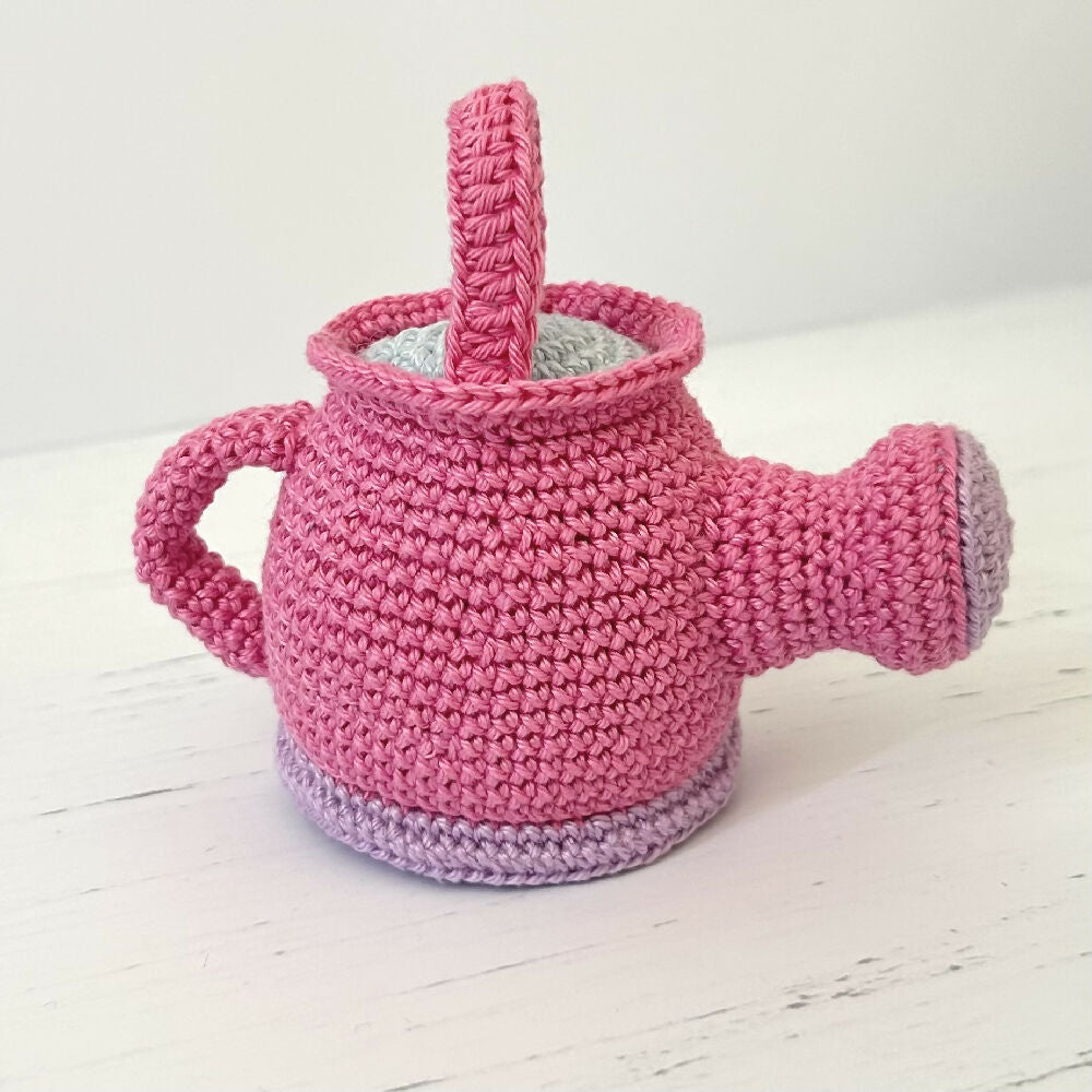 Charming | Crochet | Watering Can | Pink | Ready to Ship