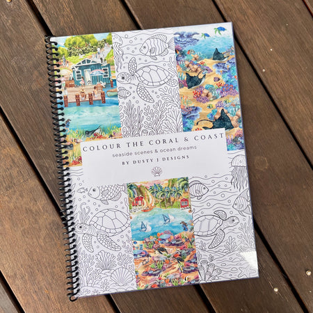 PREORDER Seaside Scenes & Ocean Dreams Colouring Book