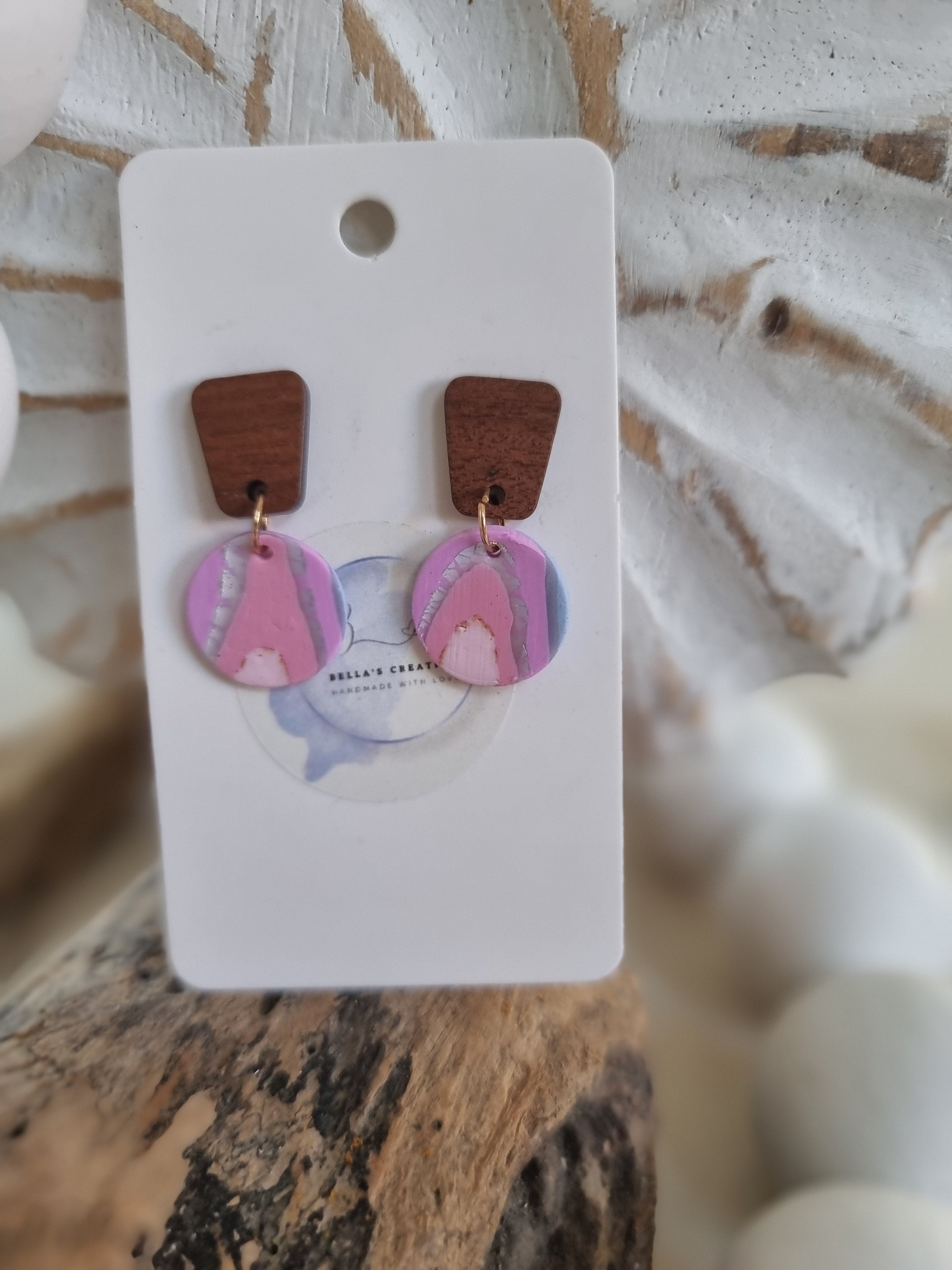 Pink Abstract Dangle