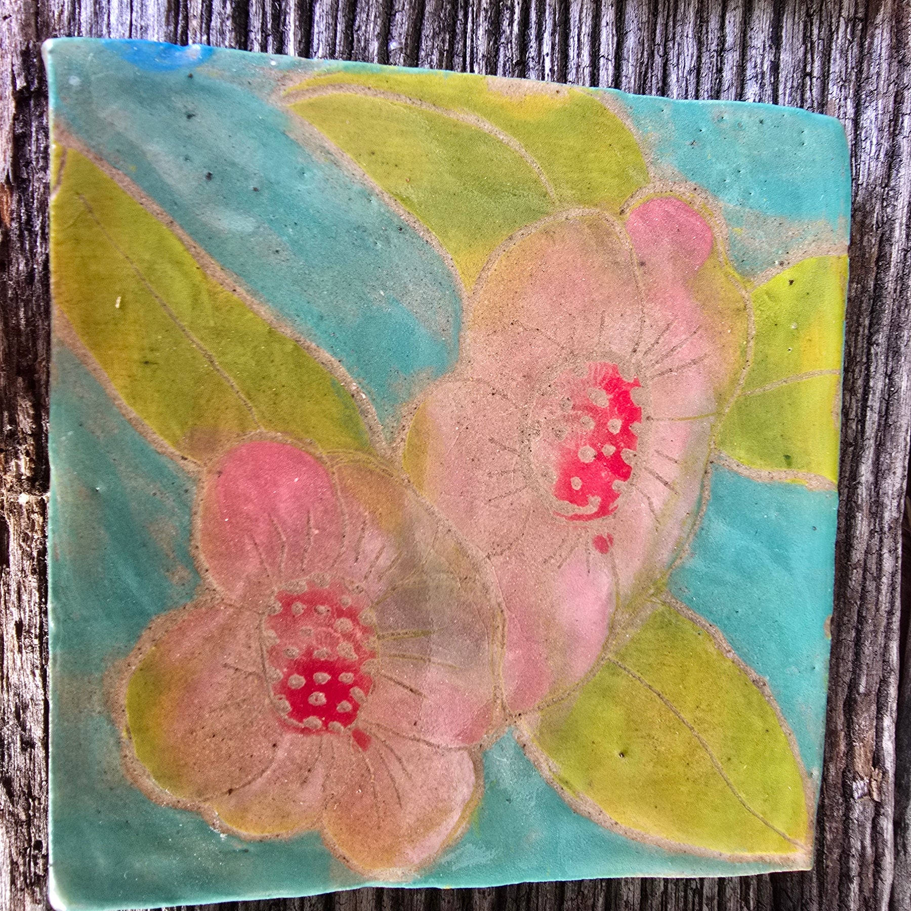 Pretty painted coasters