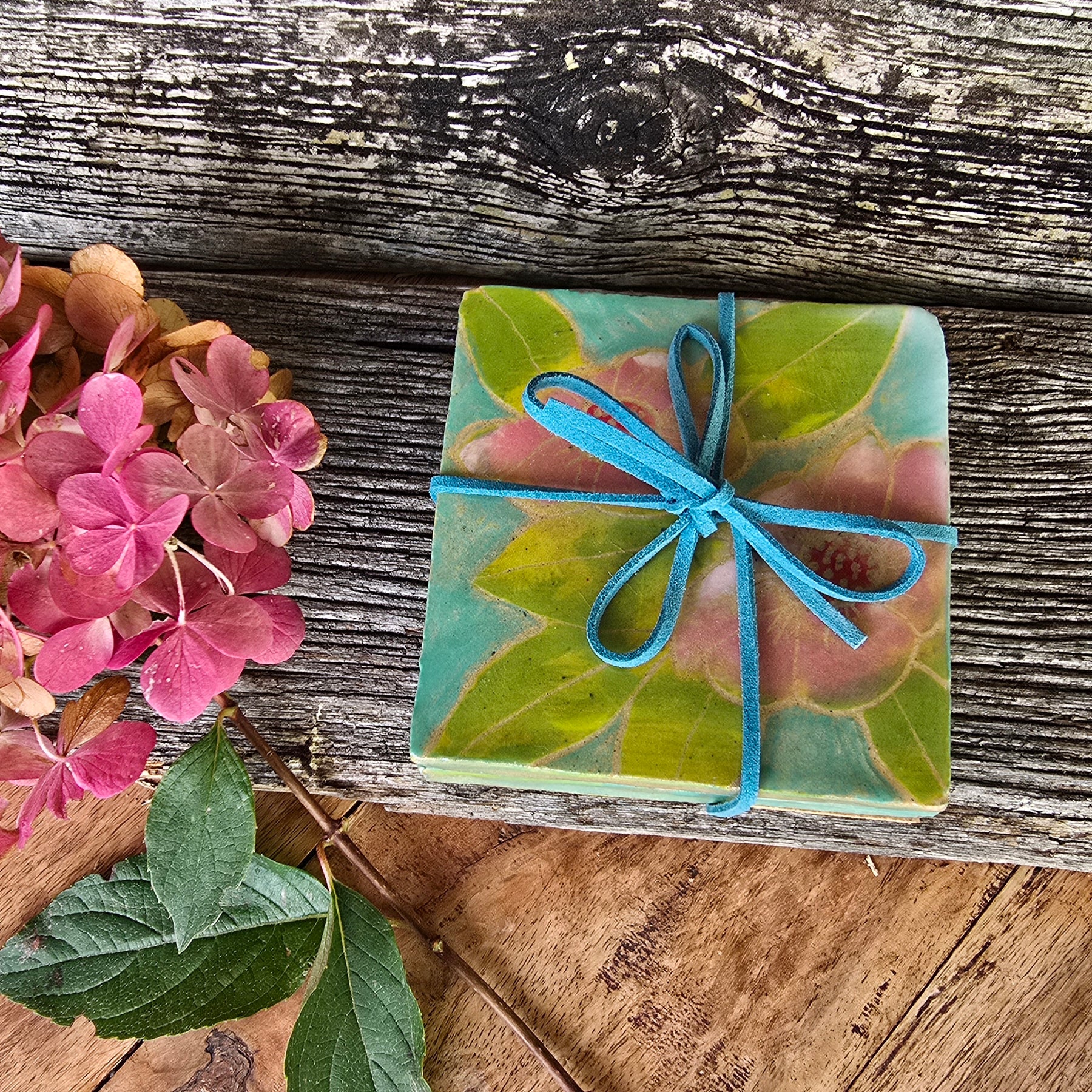 Pretty painted coasters