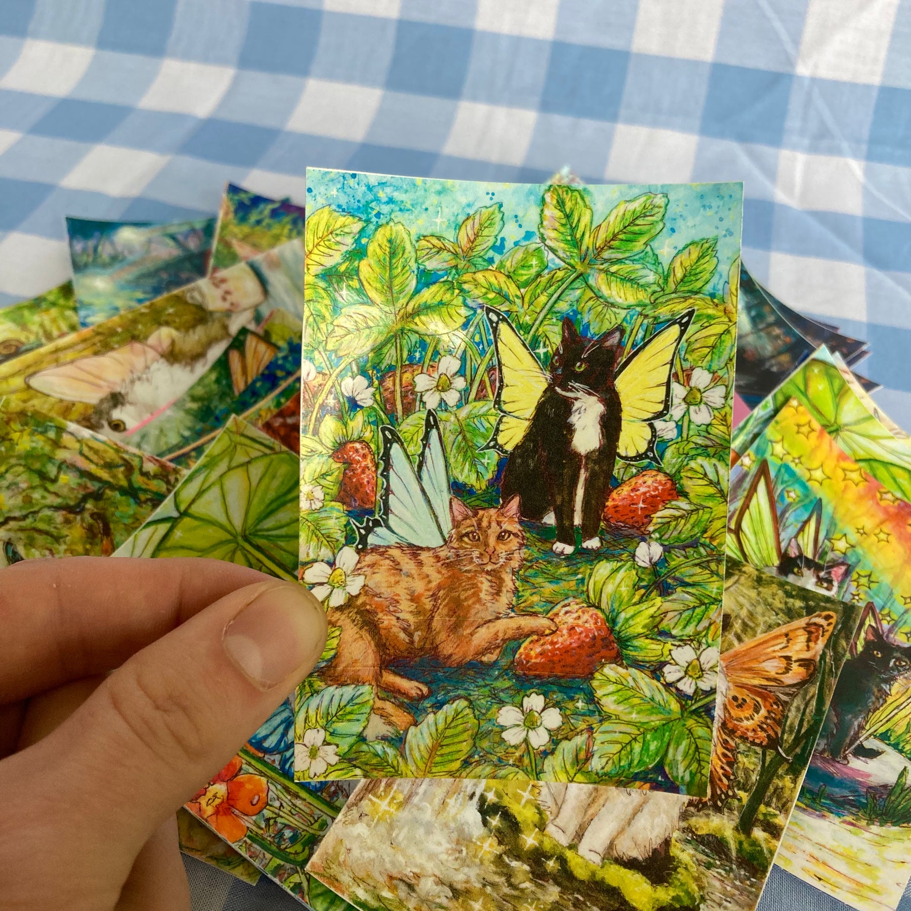 Surprise Fairy Cat Vinyl Mini Stickers