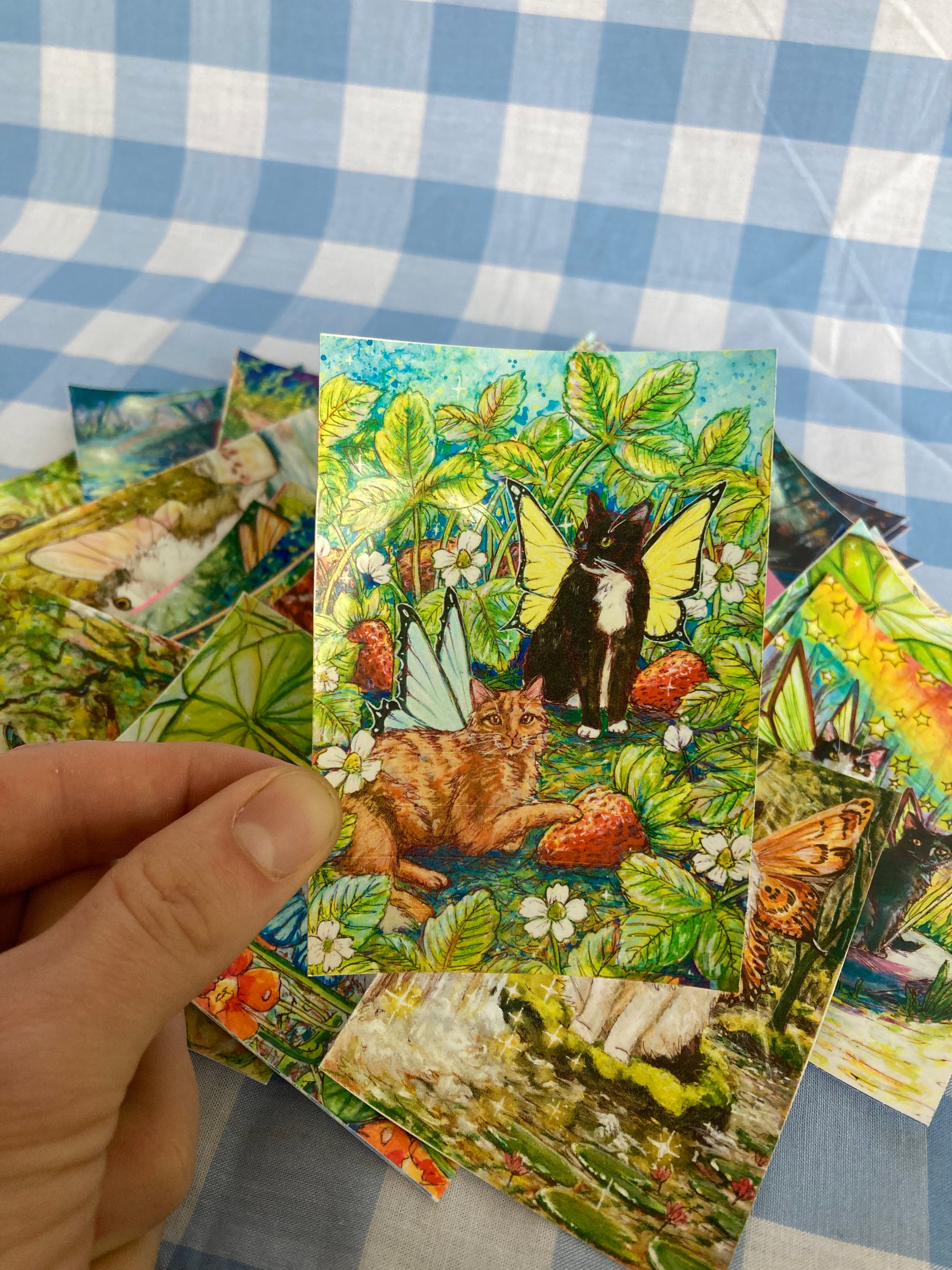 Surprise Fairy Cat Vinyl Mini Stickers